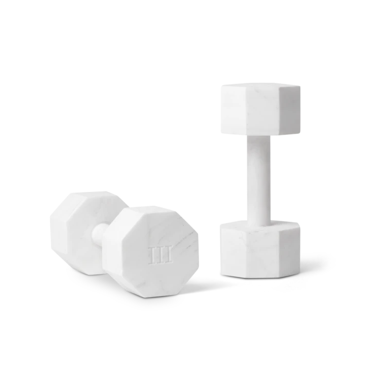 Lvdis 3 Kg Marble Dumbbells, Set of 2