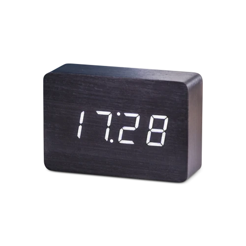 Brick Click Alarm Clock, White LED