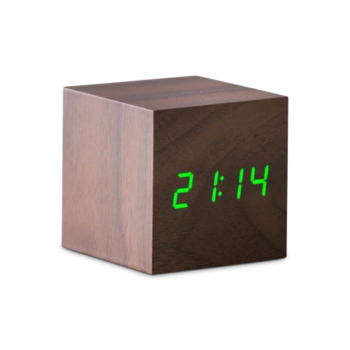 cube-alarm-clock-walnut-green