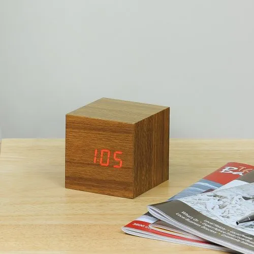 cube-alarm-clock-walnut-red-1