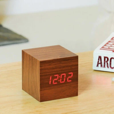cube-alarm-clock-walnut-red