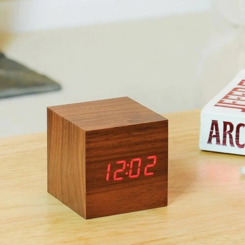 cube-alarm-clock-walnut-red