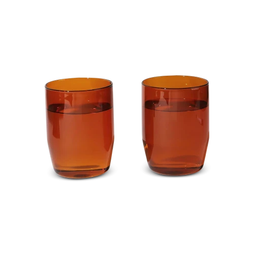Century 12 oz Glasses - Set of Two, Amber