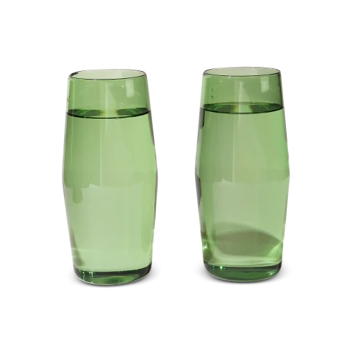 Century 16 oz Glasses - Set of Two, Green