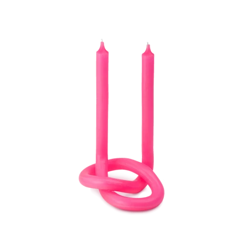 Knot Candle, Pink