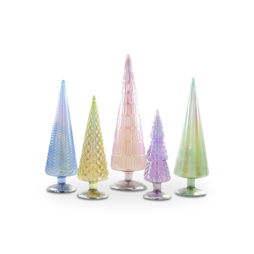 Iridescent - Pastel Trees, Set of 5