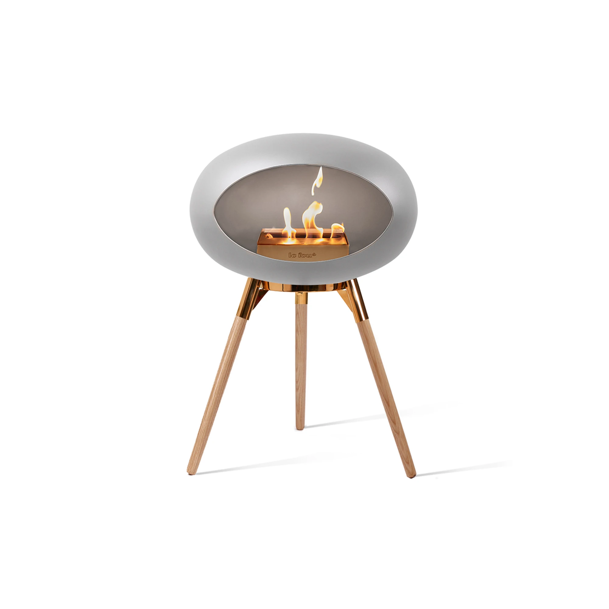  Rose Gold Steel, Natural Oak