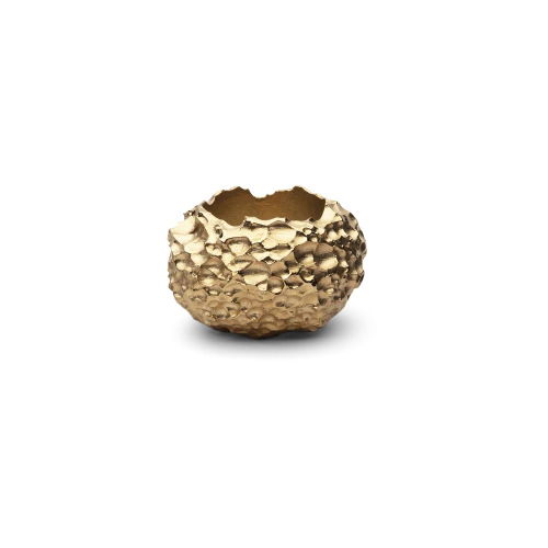 Opaque Tealight Holder, Brass