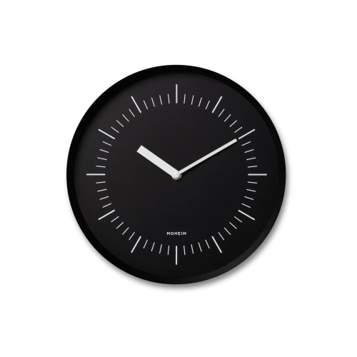 Horn Wall Clock, Black