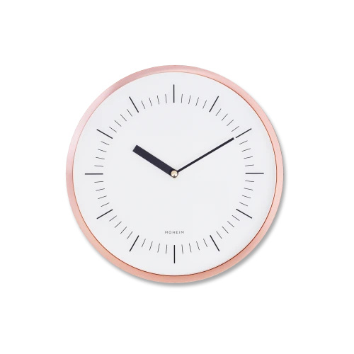 Horn Wall Clock, Copper