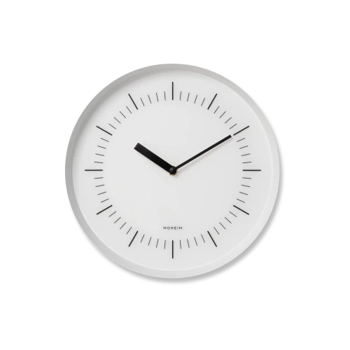 Horn Wall Clock, White