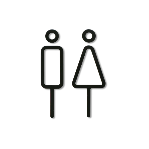 Interior Wall/Door Signs - Restroom
