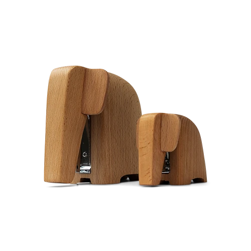 Wooden Elephant Stapler