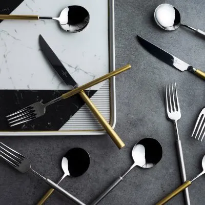Domo Flatware, Set of 8 - Gessato Design Store