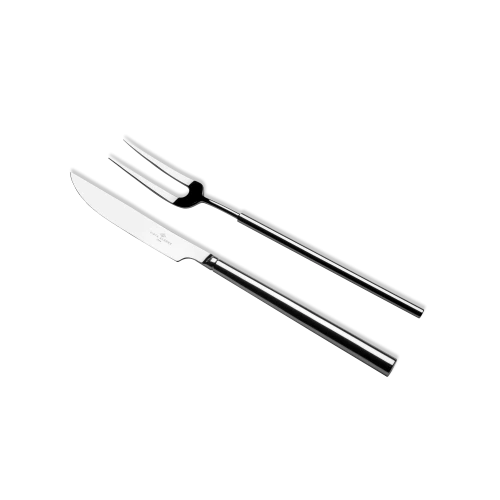 Domo Serving Meat Fork + Knife - Gessato Design Store