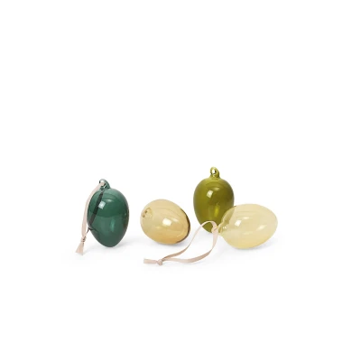 Glass Easter Eggs Set of 4 - Gessato Design Store
