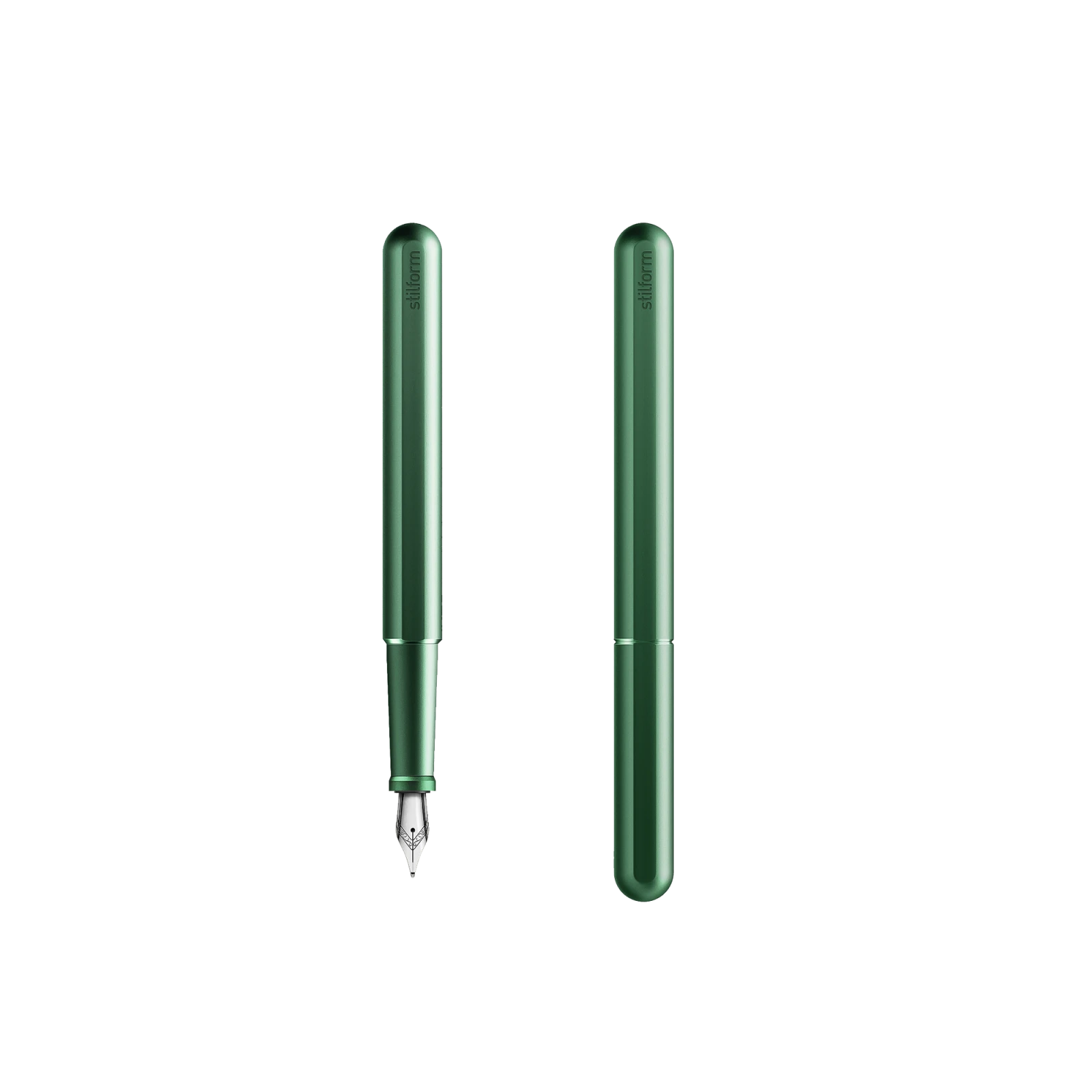 Stilform Aluminum Fountain Pen, Aurora Green - Gessato Design Store