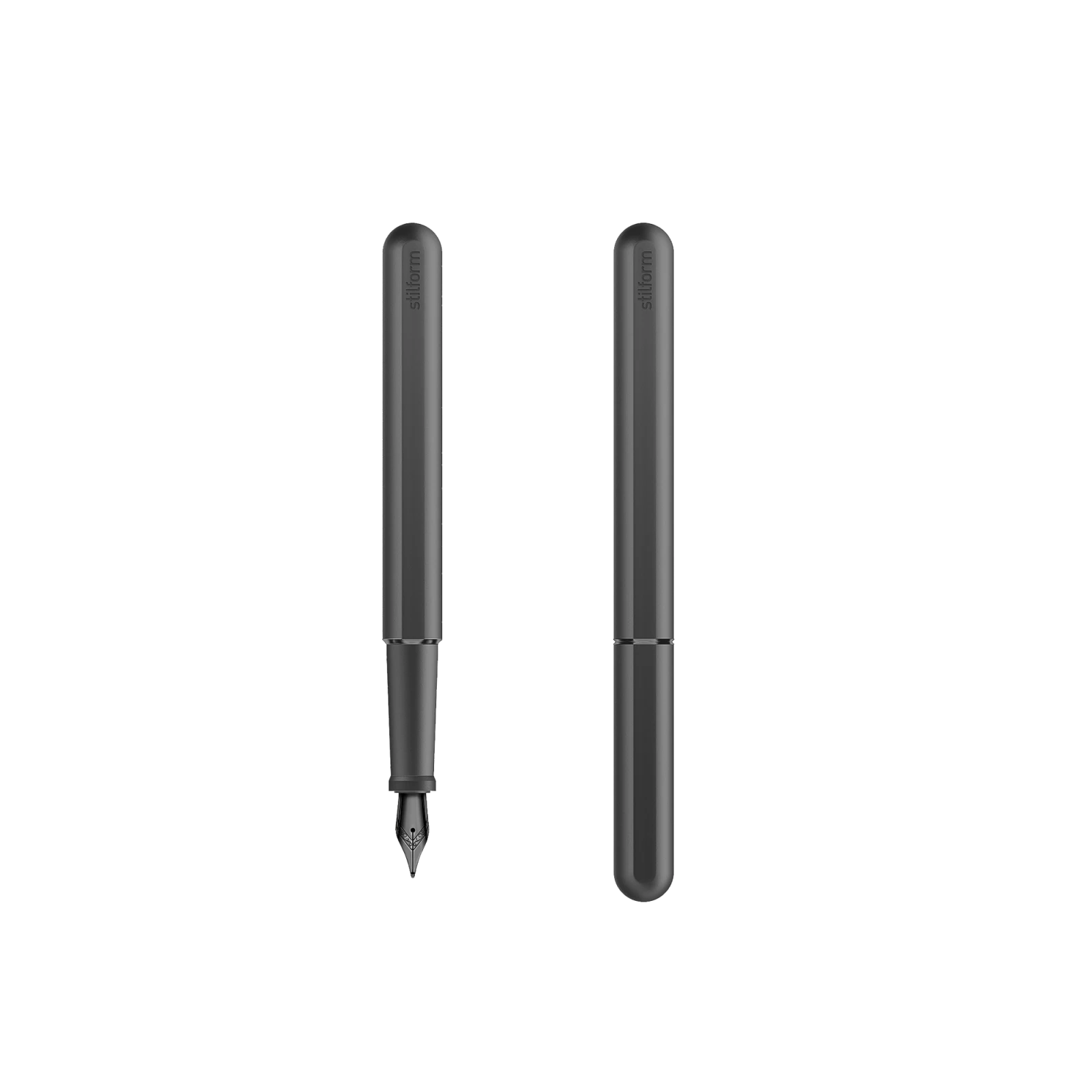 Stilform Titanium Fountain Pen, DLC - Gessato Design Store