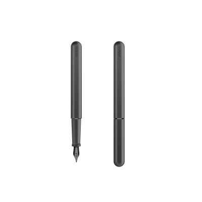 Stilform Titanium Fountain Pen, DLC - Gessato Design Store