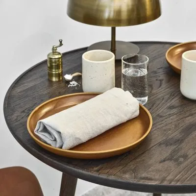 Accent Cafe, Round Wooden Side Table - Gessato Design Store
