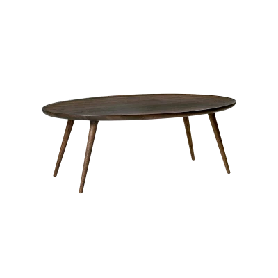 Accent Wooden Oval Coffee Table - Gessato Design Store