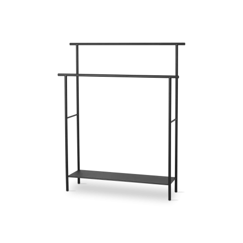 Dora Bathroom Towel Rack Black - Gessato Design Store