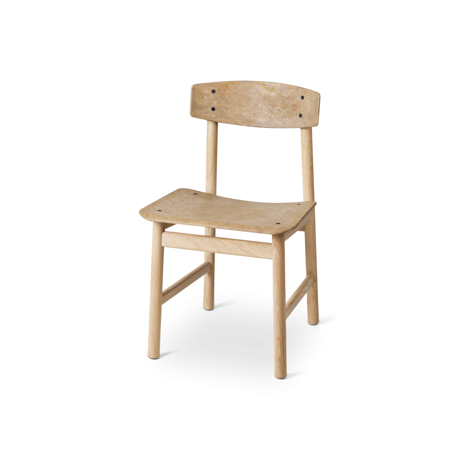 Conscious Chair 3162, –Soaped Oak and Coffee Waste Light - Gessato Design Store