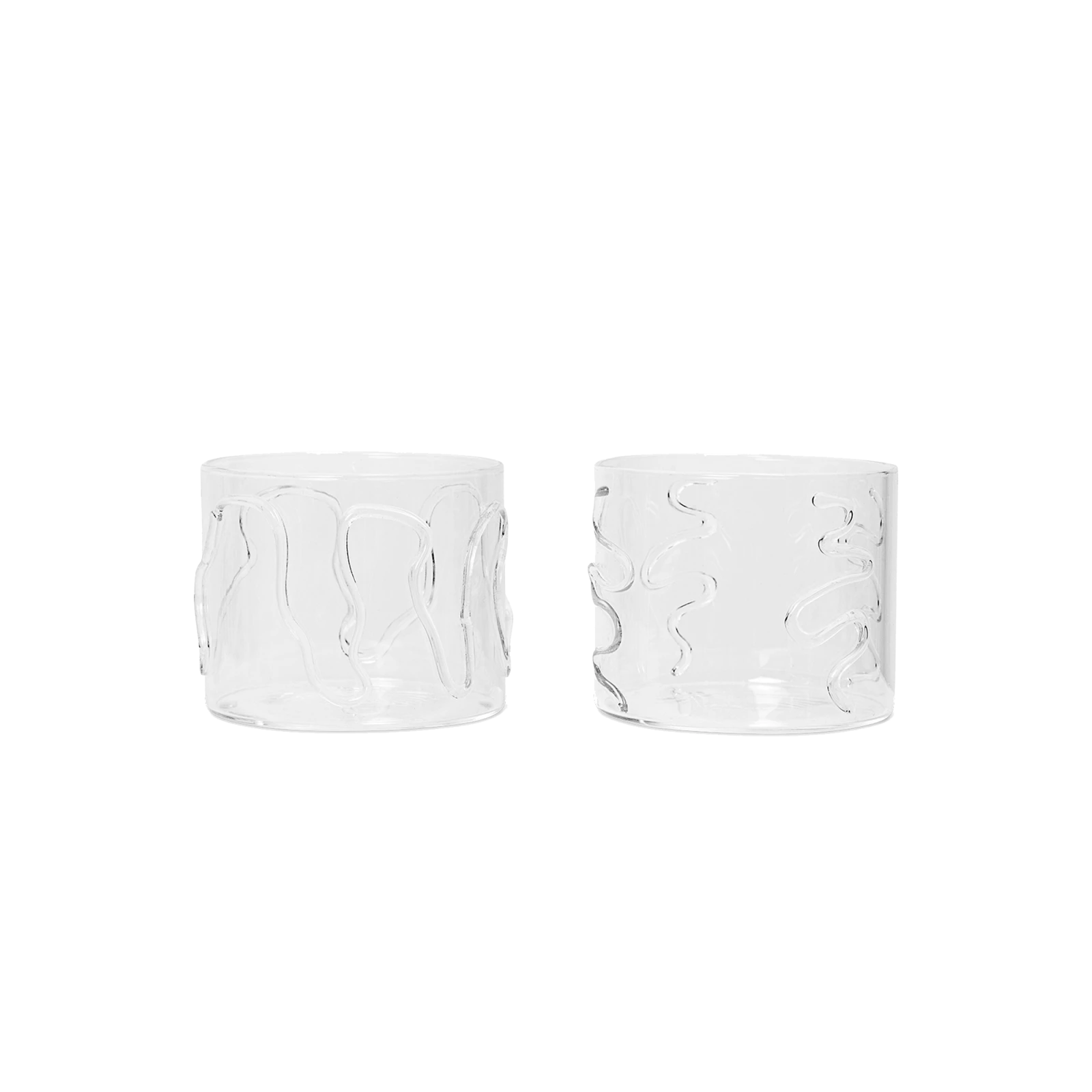 Doodle Glasses Low, Set of 2 - Gessato Design Store