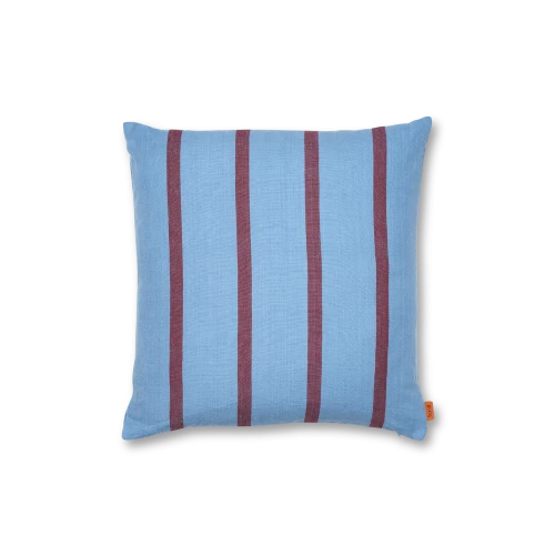 Grand Cushion, Faded Blue/Burgundy - Gessato Design Store