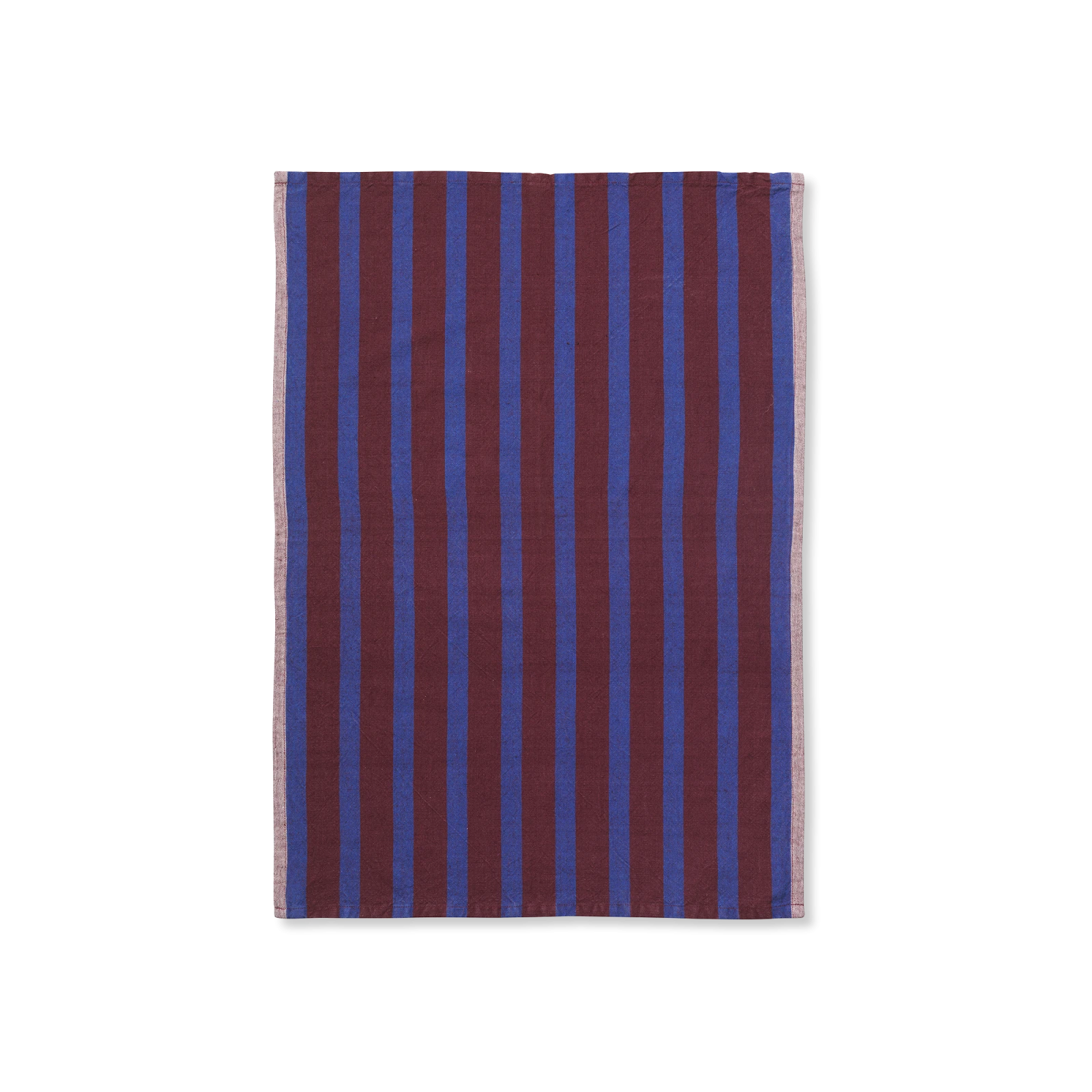 Hale Tea Towel, Brown/Navy Blue - Gessato Design Store