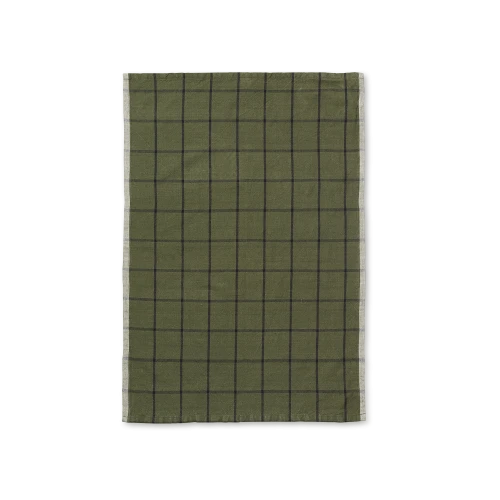 Hale Tea Towel, Green/Black - Gessato Design Store