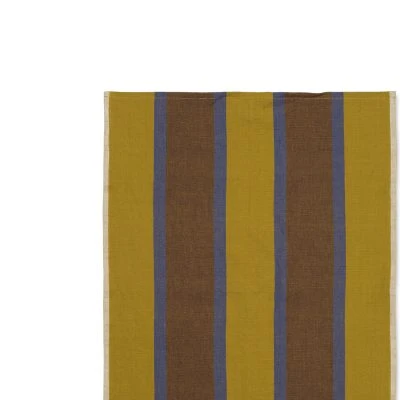 Hale Tea Towel, Lime/Bright Blue/Choco - Gessato Design Store