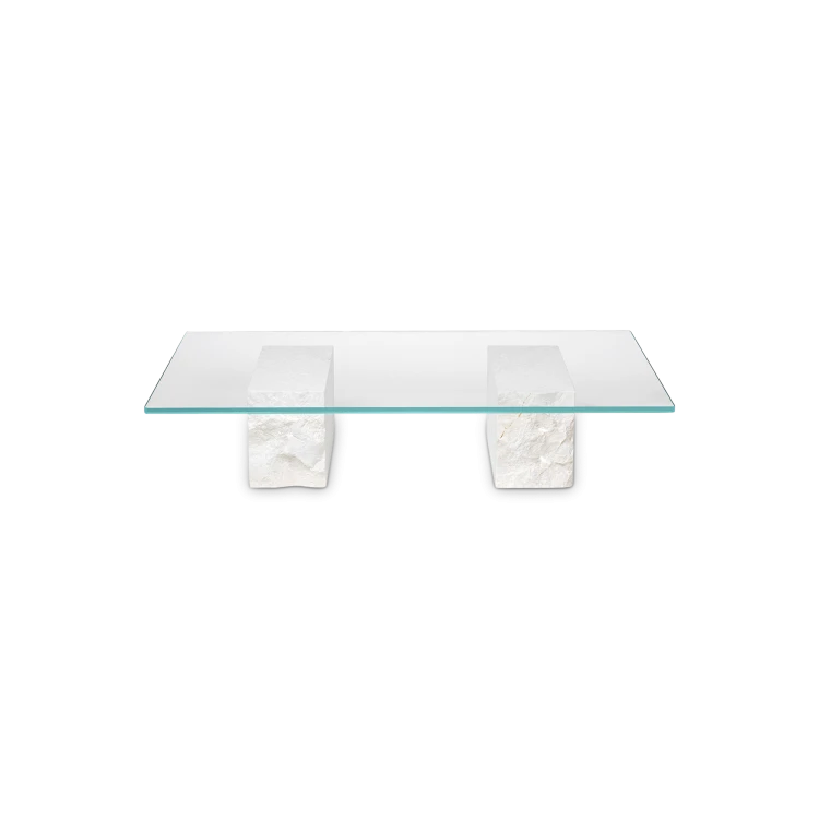 Mineral Coffee Table Bianco Curia - Gessato Design Store