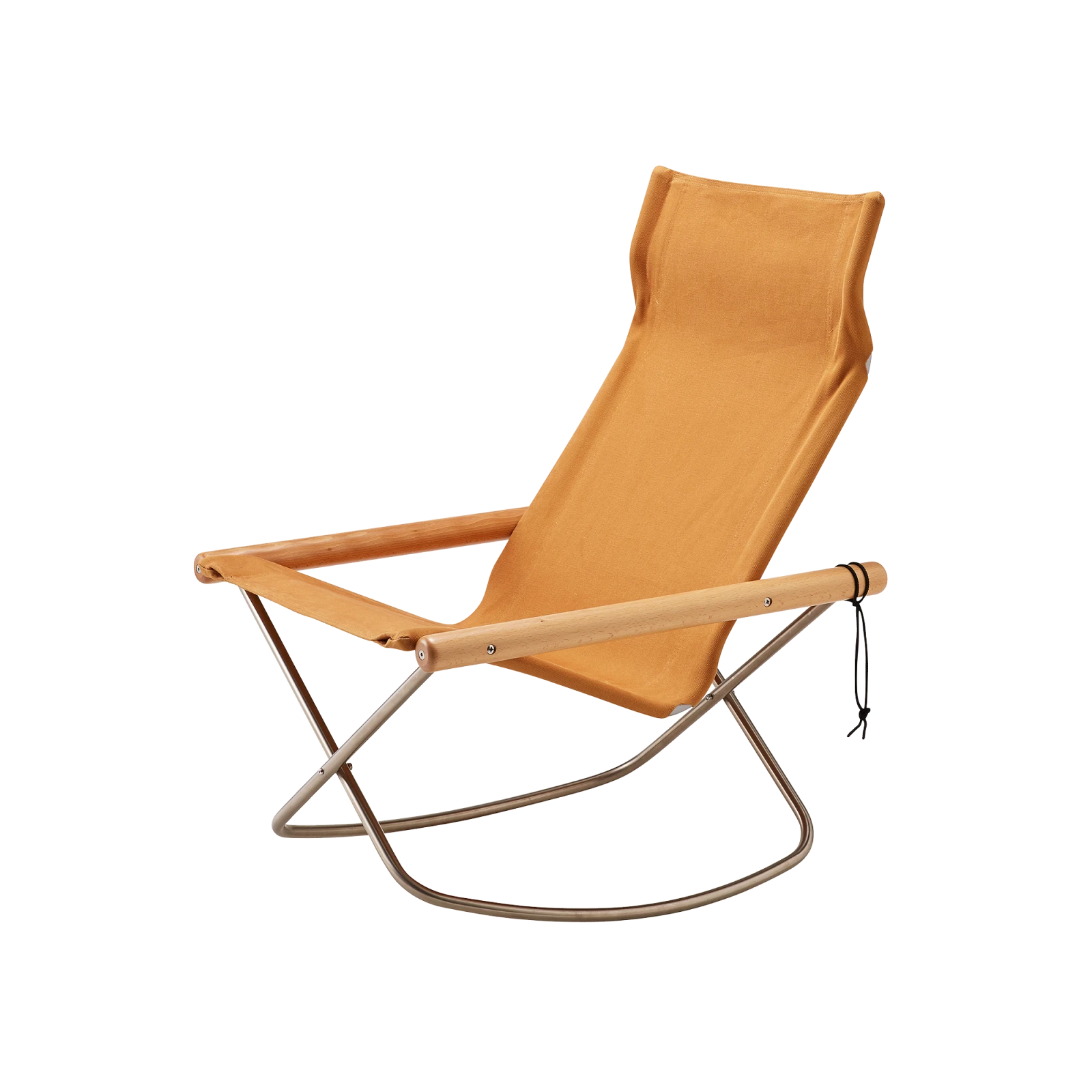 NY Rocking Chair X by Takeshi Nii, Camel - Gessato Design Store