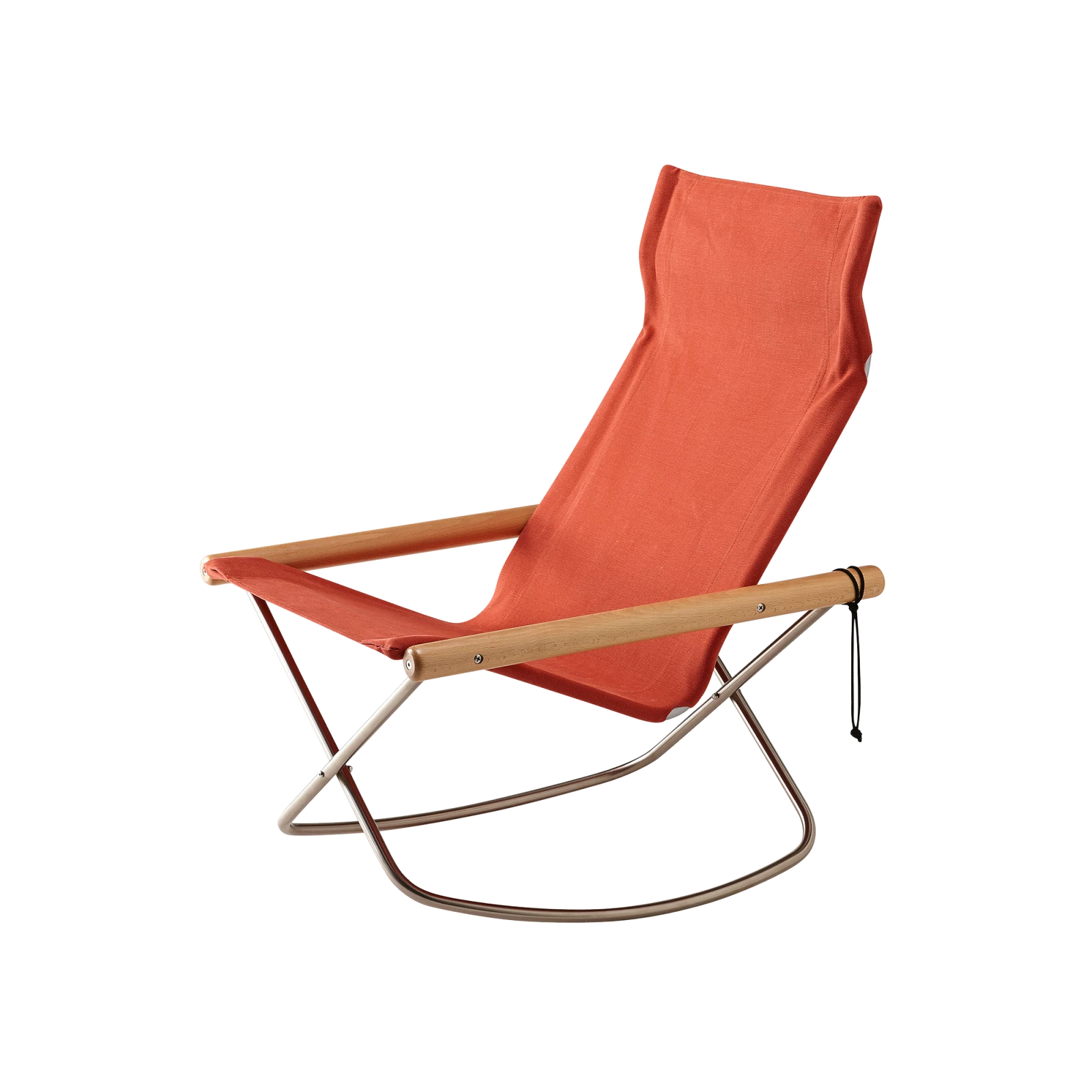 NY Rocking Chair X by Takeshi Nii, Vermilion Orange - Gessato Design Store
