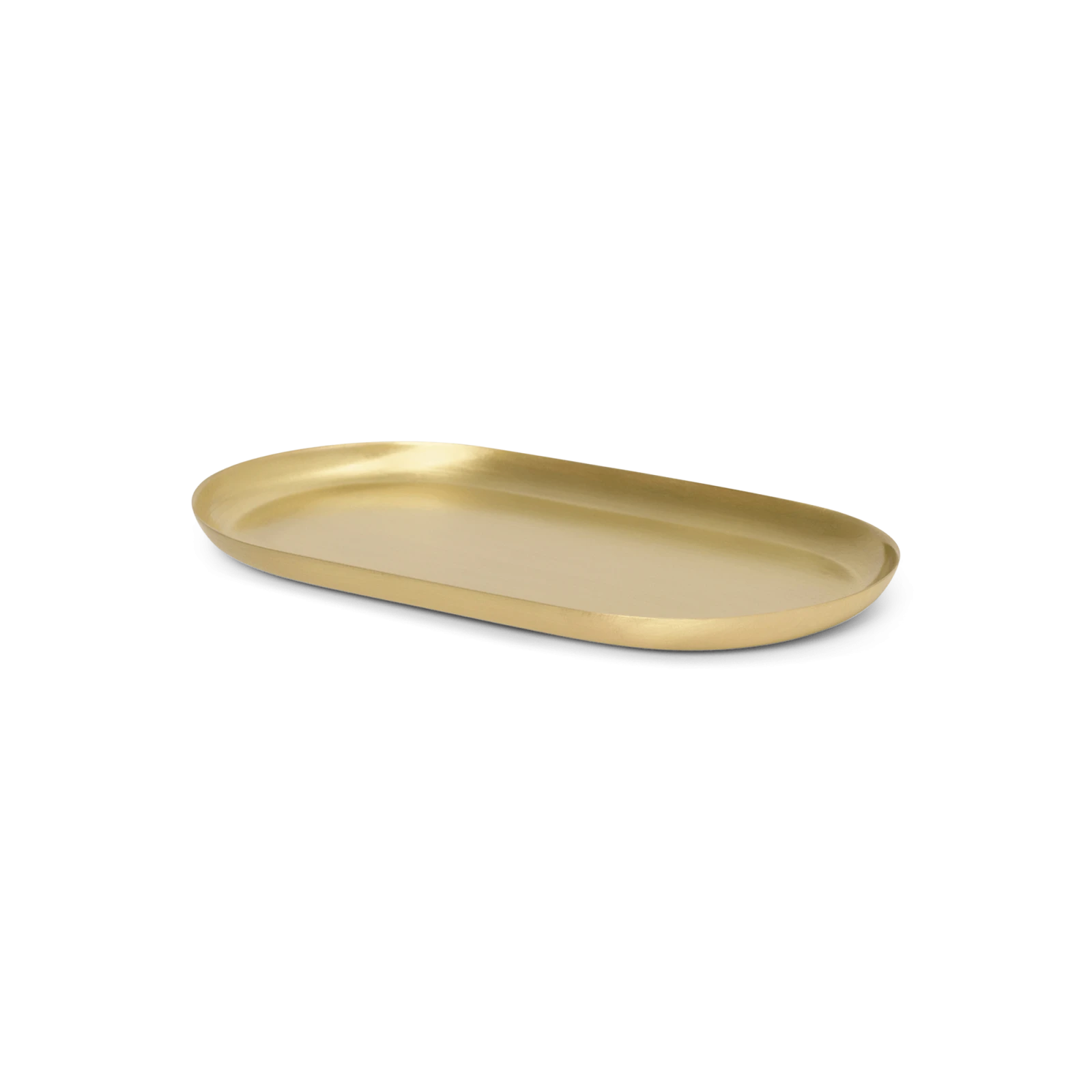 Basho Oval Brass Tray - Gessato Design Store