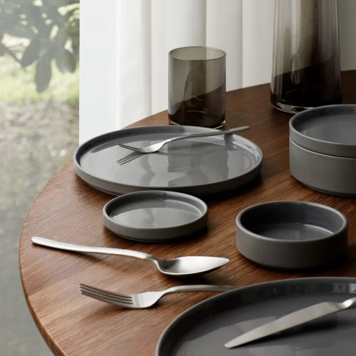 Pilar Deep Dessert Plate, Set of 4 - Gessato Design Store