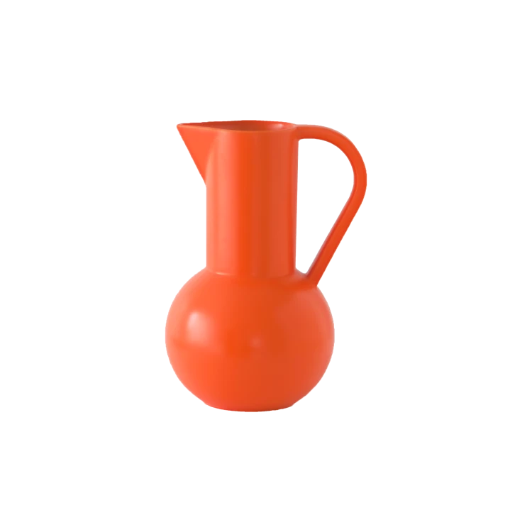 Raawii Strøm Jug, Vibrant Orange