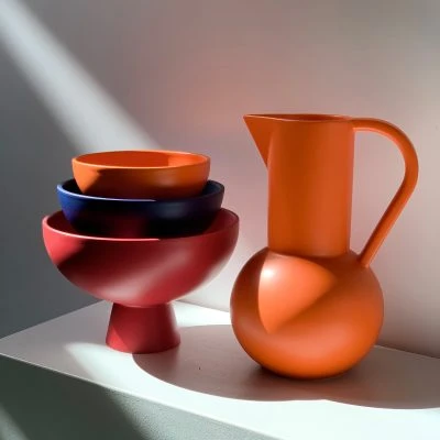 Raawii Strøm Jug, Vibrant Orange - Gessato Design Store