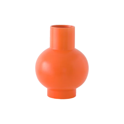 Raawii Strøm Vase, Vibrant Orange - Gessato Design Store