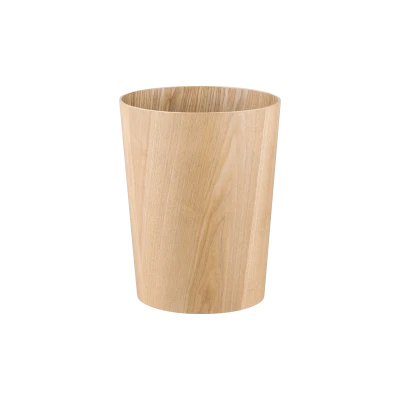 Wilo Wooden Wastebasket, Round - Gessato Design Store