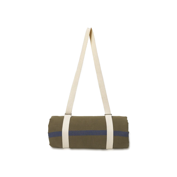 Yard Picnic Blanket, Olive/Bright Blue - Gessato Design Store
