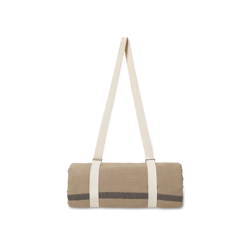Yard Picnic Blanket, Sand/Black - Gessato Design Store
