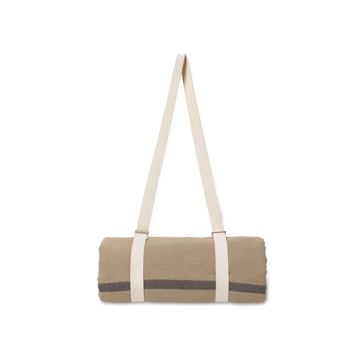 Yard Picnic Blanket, Sand/Black - Gessato Design Store