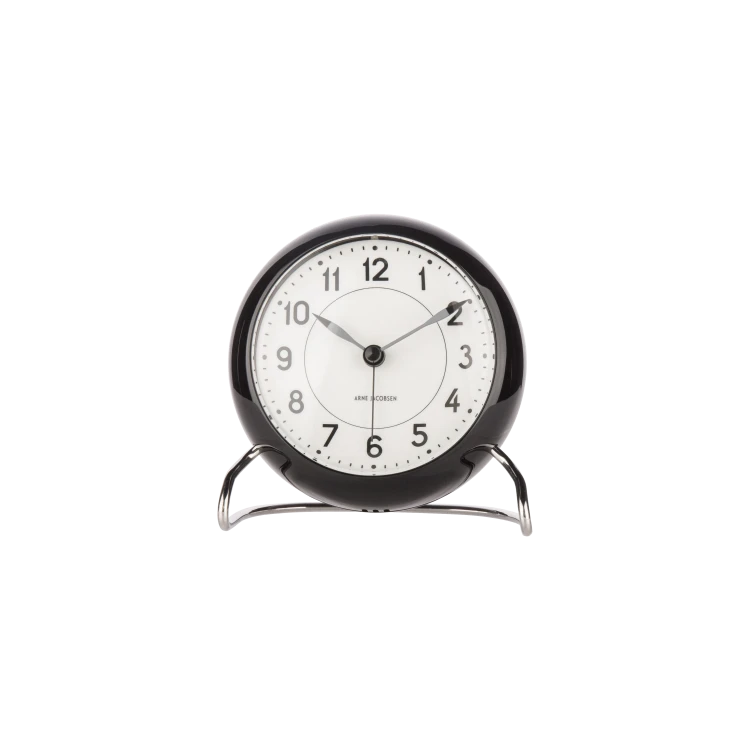 Arne Jacobsen Station Alarm Clock – Black