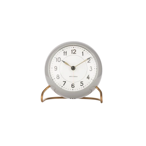 Arne Jacobsen Station Alarm Clock - Grey - Gessato Design Store
