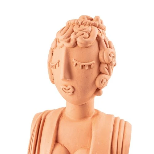 Magna Graecia Terracotta Bust Poppea - Gessato Design Store