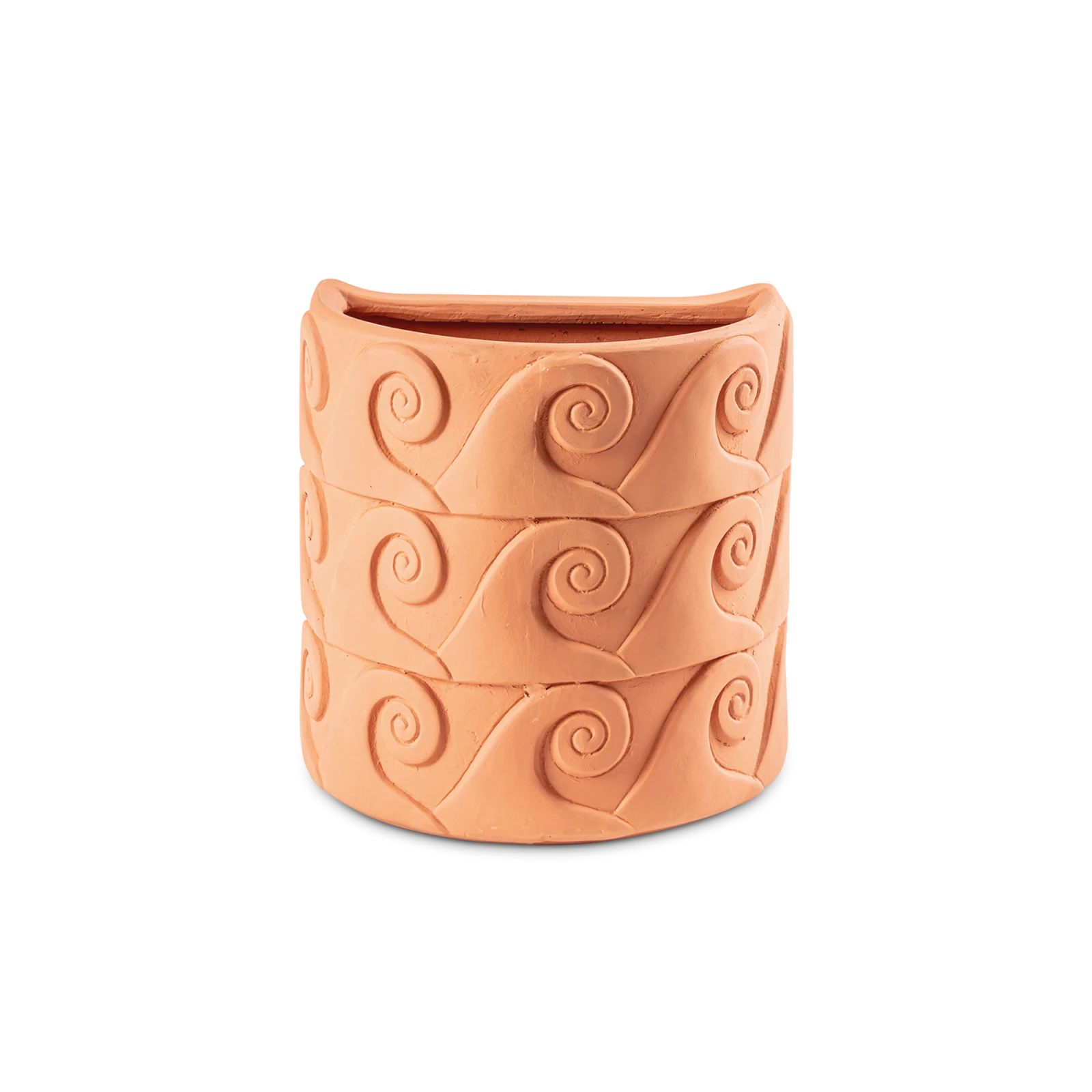 Magna Graecia Terracotta Wall Vase Onde - Gessato Design Store