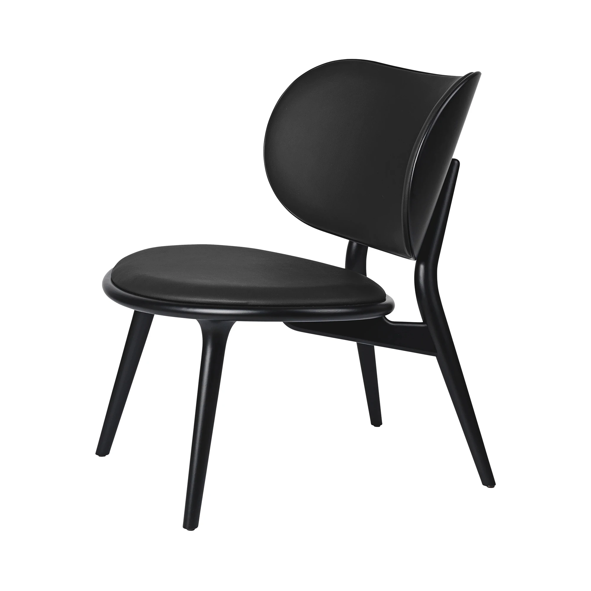  Black stained beech, Black leather
