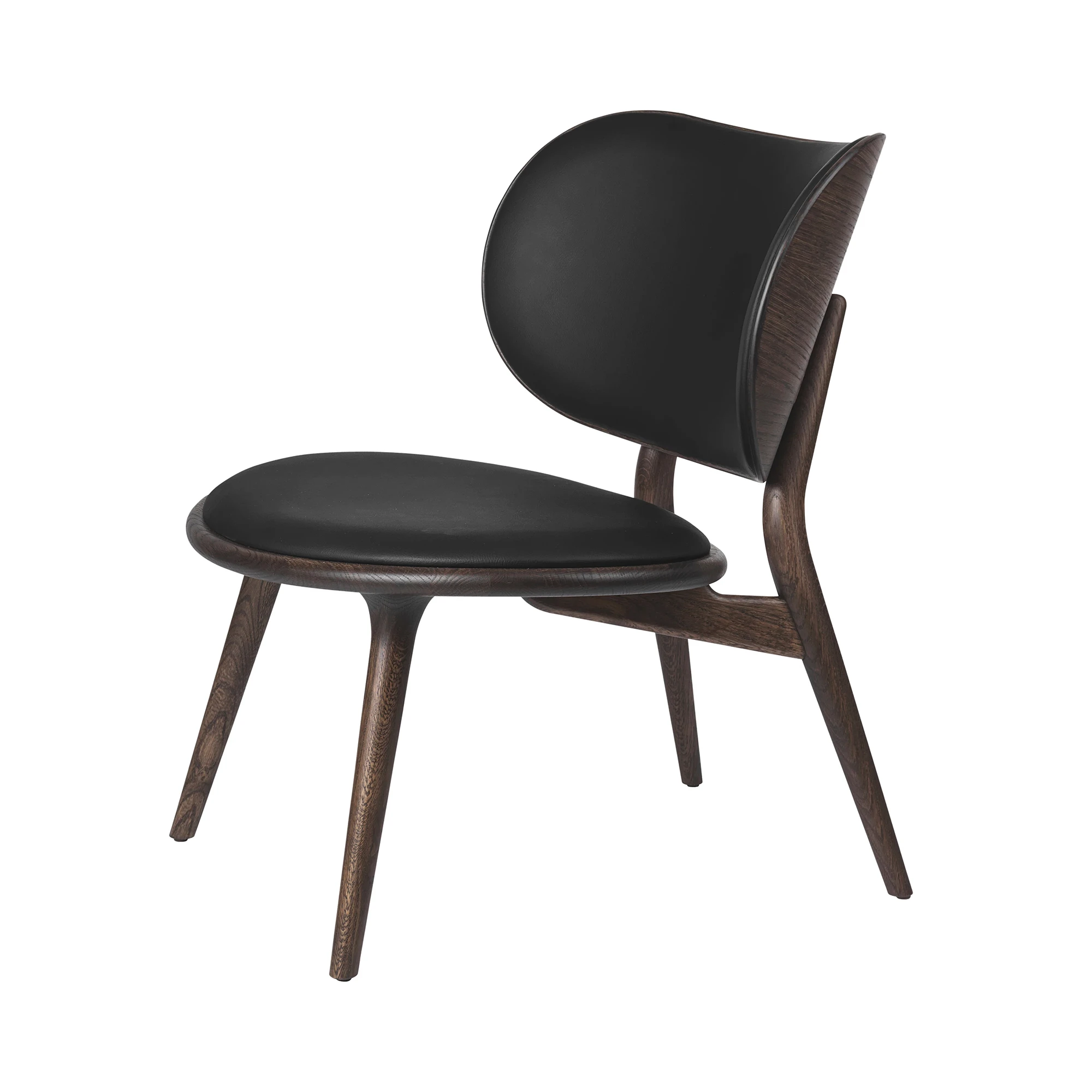  Grey stained oak, Black leather